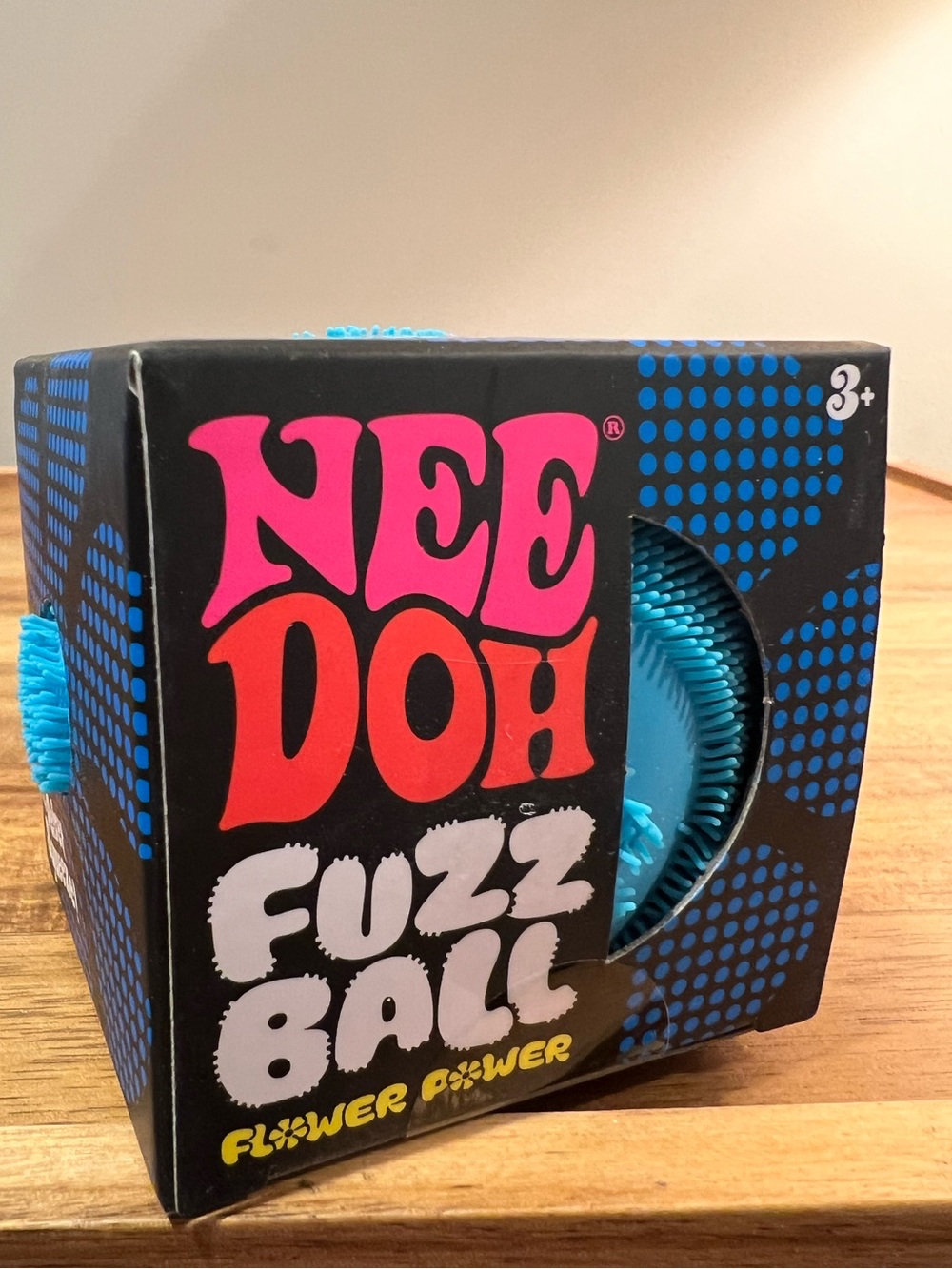 💙NeeDoh Fuzz Ball Flower Power - Blue. Brand new, the softest squishy💙